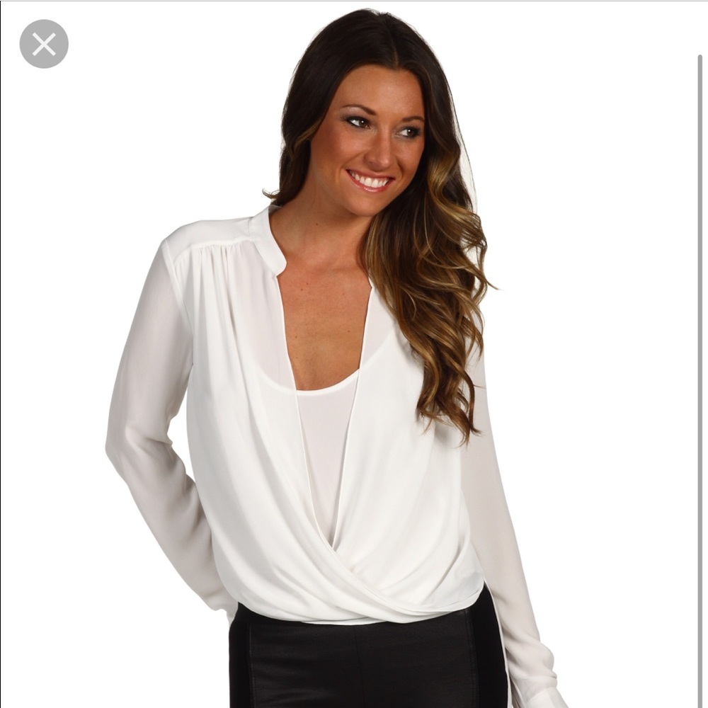 Bcbgmaxazria Jacklyn top in white - Picture 3 of 3